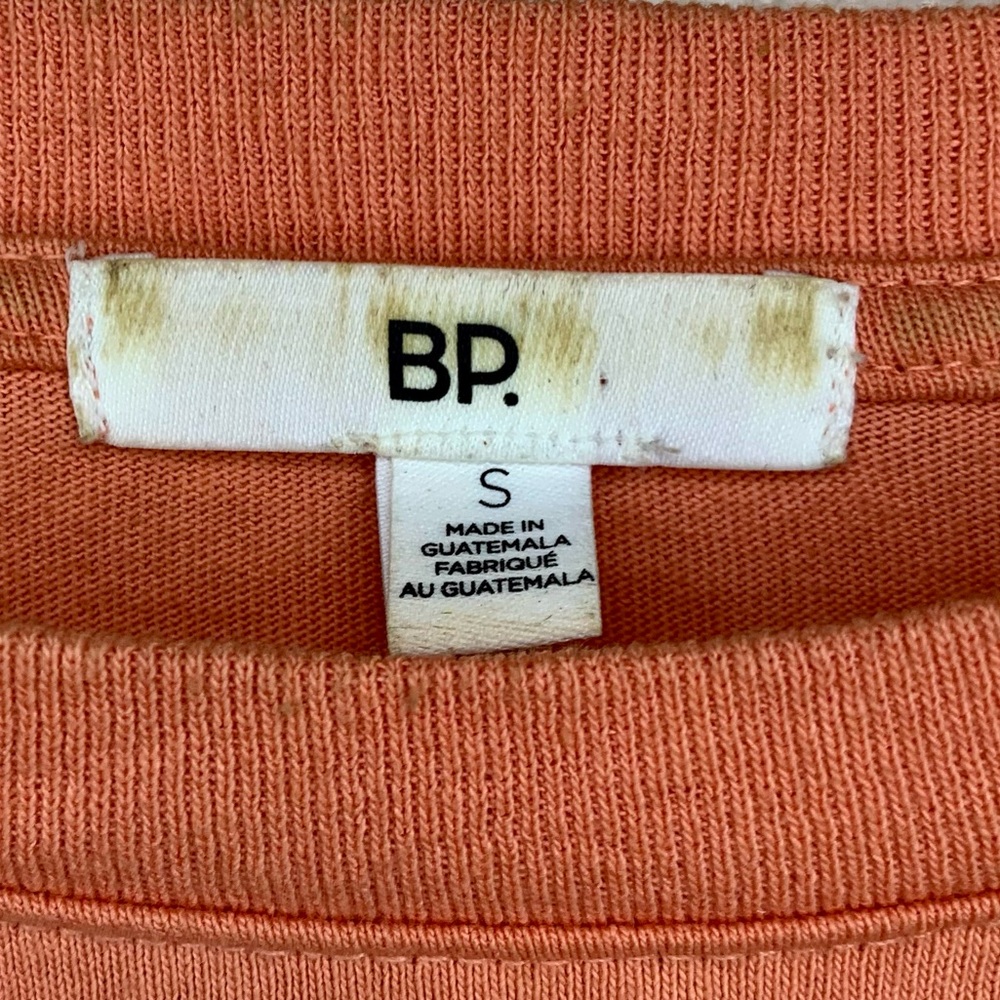 BP Nordstrom Corset Lace Up Tee Shirt Dress Orange Size Small - Picture 12 of 13